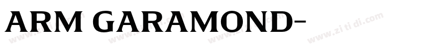 Arm Garamond字体转换